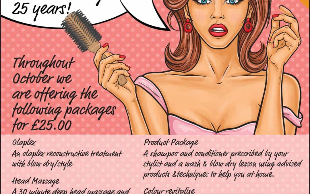 £25 offers for our birthday!