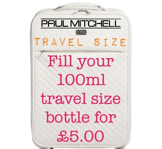 Re-fill your travel bottles for £5