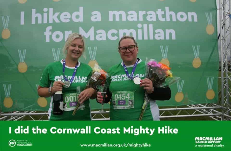 Well done Chess for hiking a marathon for Macmillan